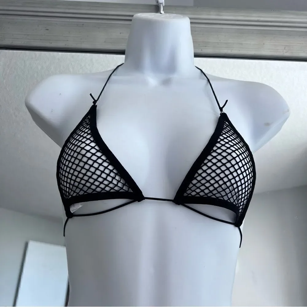 Fishnet Insert Lingerie Set Size S - Picture 3 of 6